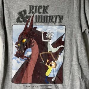 Ripple Junction Gray Rick and Morty Tee